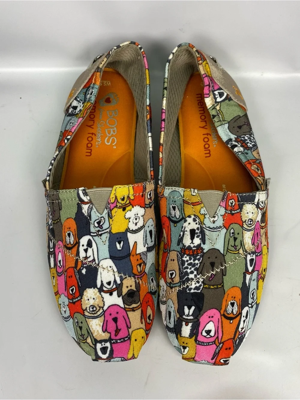 SKECHERS BOBS Women’s Plush wags Dog Party Ballet FLATS SZ 5.5